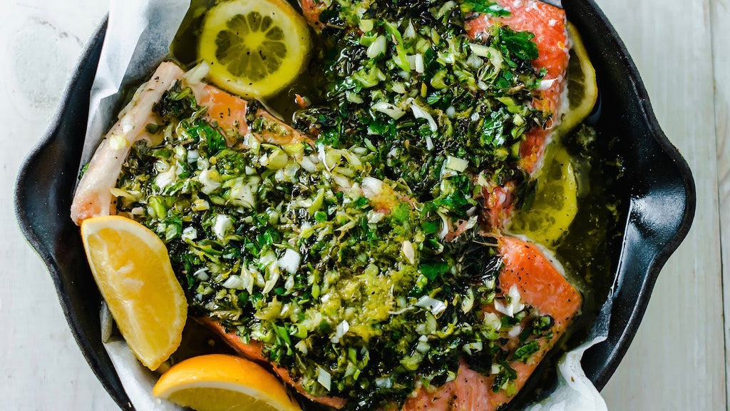 Sayre's EASY Herb Coated Baked Salmon