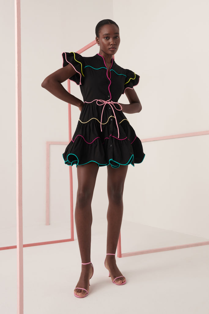 Baba Cay Black Short Dress in Black by Celia B MARKET Baba Cay Black Short Dress in Black by Celia B MARKET