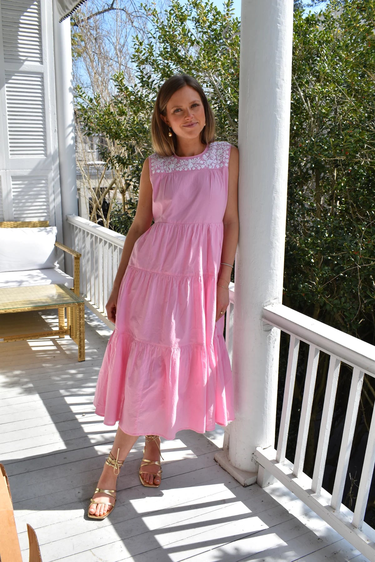 Pretty Pink Austin Midi Dress by Madison Mathews MARKET Pretty Pink Austin Midi Dress by Madison Mathews MARKET