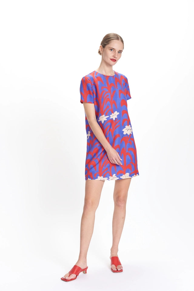 Clare Short Sleeve Dress in Royal by Corey Lynn Calter Clare Short Sleeve Dress in Royal by Corey Lynn Calter