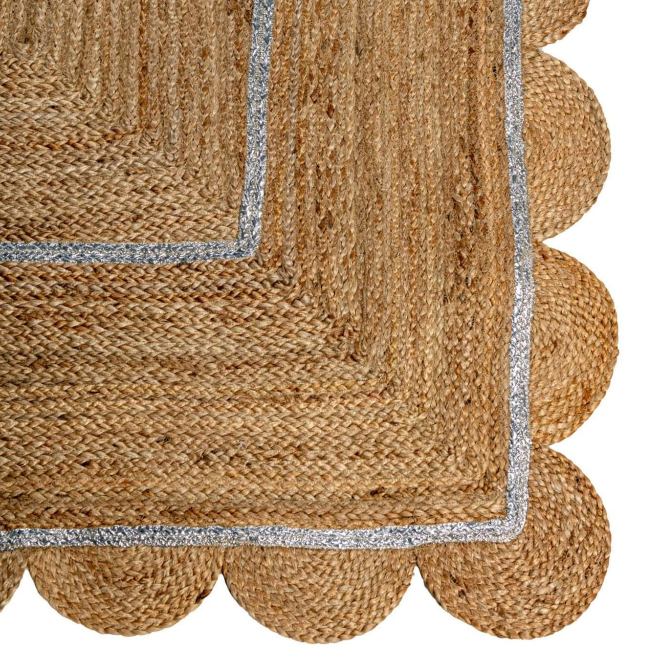 Scallop Jute Rug - Silver Bling – MARKET