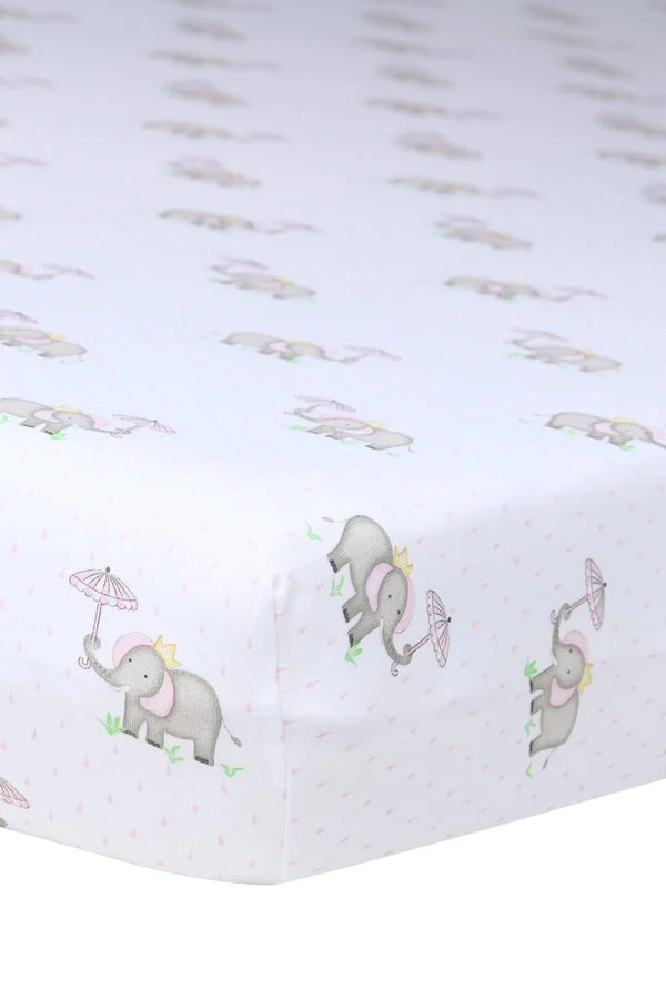 Pink Elephant Baby Crib Sheets MARKET