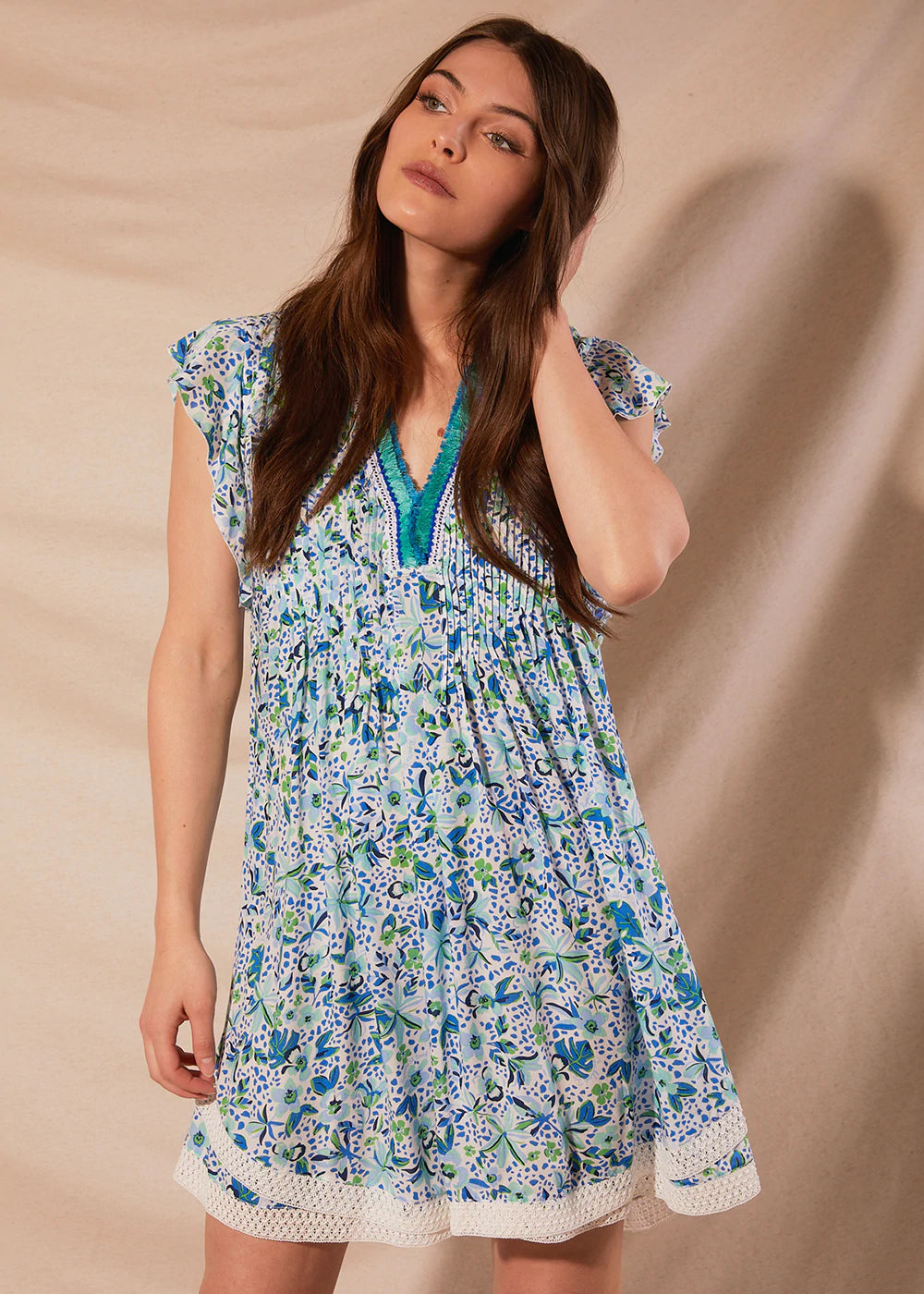 Mini Sasha Dress in Blue Monaco by Poupette St. Barth MARKET